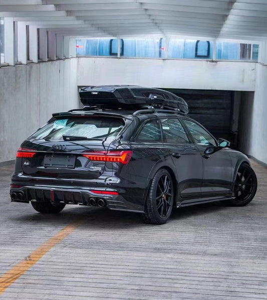 Audi A6 Allroad C8 2020-ON with Aftermarket Parts - V2 Style Rear Roof Spoiler Pre-preg Carbon Fiber from Karbel Carbon