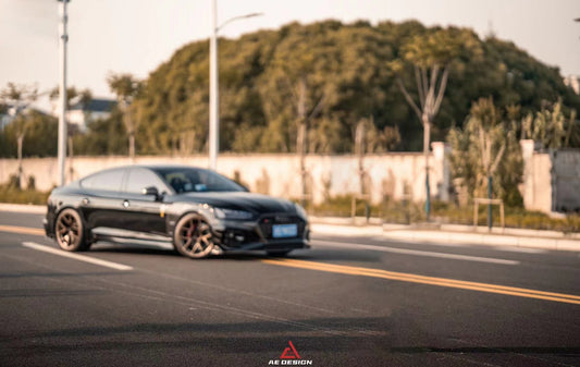 Audi RS5 B9 / B9.5 2017 2018 2019 2020 2021 2022 2023 2024 with Aftermarket Parts - AE Style Front Fenders Carbon Fiber from ArmorExtend