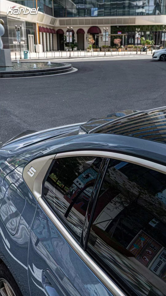Karbel Rear Roof Spoiler for BMW i5 xDrive40/M60 & 540i/550e xDrive G60 G61 Carbon Fiber