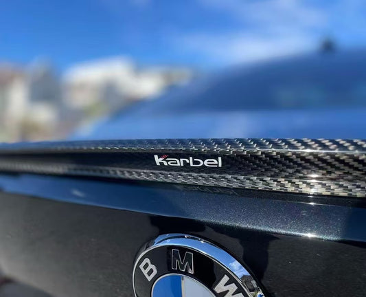 BMW 4 series 430i M440i G22 G23 2020-ON & M4 / M4C / M4CS G82 2021-ON with Aftermarket Parts - Rear Spoiler Pre-preg Carbon Fiber from Karbel Carbon