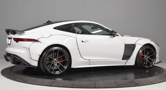 Jaguar F-Type SVR R S Base 2014-ON with Aftermarket Parts - Rear Bumper Carbon Fiber / FRP from CMST Tuning