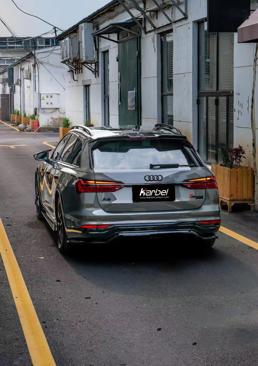 Audi A6 Allroad C8 2020-ON with Aftermarket Parts - V1 Style Rear Roof Spoiler Pre-preg Carbon Fiber from Karbel Carbon