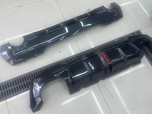 BMW 4 series 430i M440i G22 G23 2020-ON with Aftermarket Parts - Rear Diffuser & Canards Pre-preg Carbon Fiber from Karbel Carbon