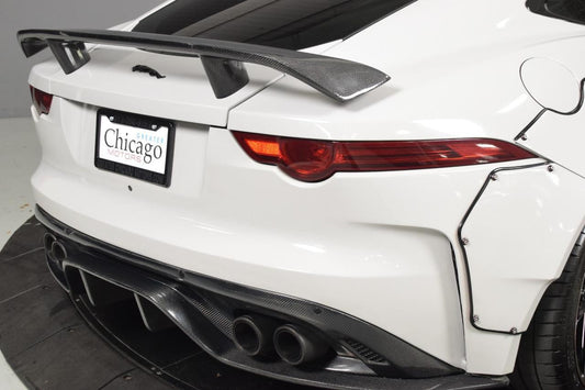 Jaguar F-Type SVR R S Base 2014-ON with Aftermarket Parts - Rear Bumper Carbon Fiber / FRP from CMST Tuning