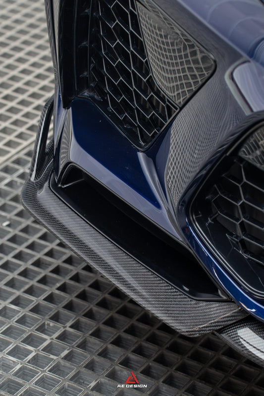 BWM X5M X5MC F95 Pre-LCI 2020 2021 2022 2023 with Aftermarket Parts - AE Style Front Lip Carbon Fiber from ArmorExtend