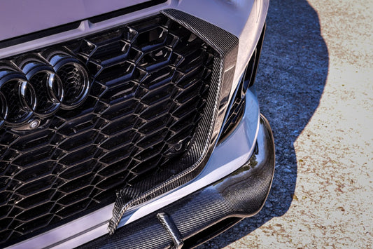 Future Design Carbon Fiber FRONT GRILL SIDE OVERLAY TRIM - "Blaze kit" for Audi RS5 B9.5 2020-2022 - Performance SpeedShop