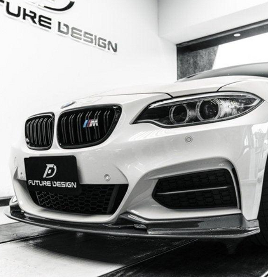 Future Design Carbon Fiber Front Lip 3D Style for BMW 2 Series F22 2014-2019 - Performance SpeedShop