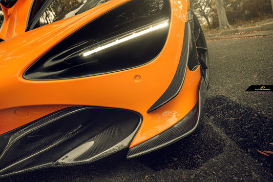 Future Design Front Splitters for McLaren 720S 2018-2023 Pre-preg Carbon/FRP