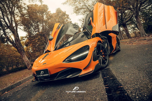 Future Design Front Splitters for McLaren 720S 2018-2023 Pre-preg Carbon/FRP