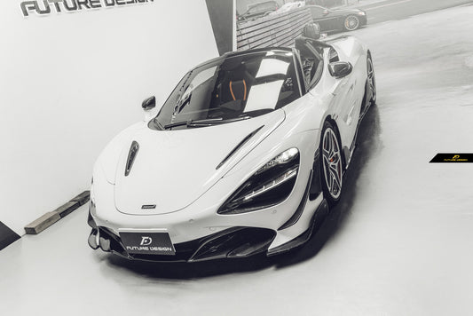 Future Design Front Splitters for McLaren 720S 2018-2023 Pre-preg Carbon/FRP