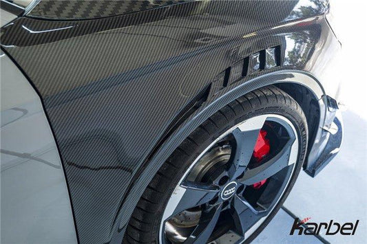 Audi S3 A3 8V.5 2015 2016 2017 2018 2019 2020 & RS3 8V.5 2018 2019 2020 With Aftermarket Parts - Front Fenders Pre-preg Carbon Fiber from Karbel Carbon