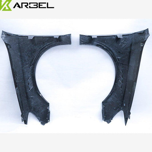 Audi S3 A3 8V.5 2015 2016 2017 2018 2019 2020 & RS3 8V.5 2018 2019 2020 With Aftermarket Parts - Front Fenders Pre-preg Carbon Fiber from Karbel Carbon