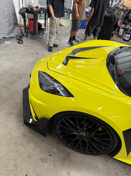 Aero Republic ZR1 Style Hood Bonnet for Chevrolet Corvette C8 Base E-Ray Z06 2020-ON Carbon Fiber / FRP