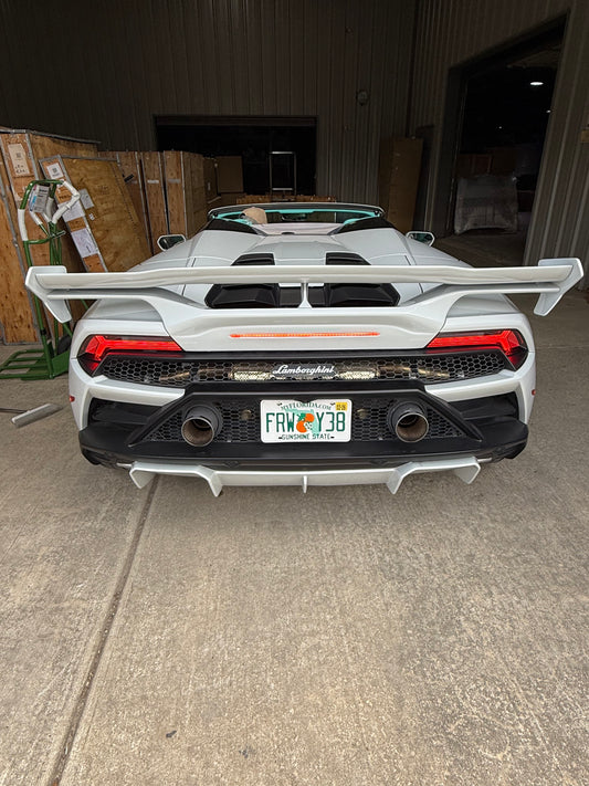 Aero Republic Vor V2 Style Rear Wing for Lamborghini Huracan Tecnica Performante Evo LP610 LP580 2015-2024 Dry Pre-preg Carbon Fiber