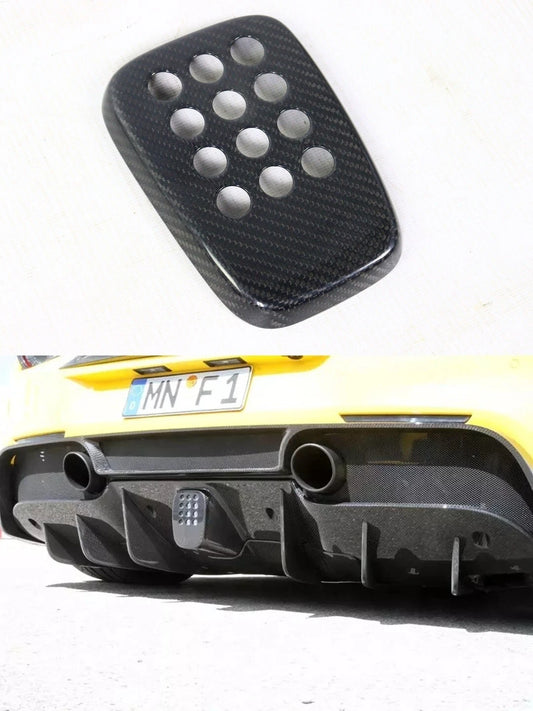 Ferrari 488 GTB & Spider 2016 2017 2018 2019 2020 with Aftermarket Parts - OEM 1:1 Style Without camera hole & With camera hole Rear Fog Lamp Cover Dry Pre-preg Carbon Fiber from Aero Republic