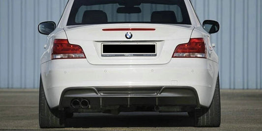 BMW 135i 135is E82 E88 2008 2009 2010 2011 2012 2013 with Aftermarket Parts - Rieger Style Rear Diffuser Carbon Fiber from EPR USA
