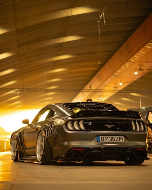 Robot Craftsman STORM Widebody Front Bumper for Ford Mustang Ecoboost V6 GT Mach1 Bullitt S550.2 2018-2023 Carbon Fiber/FRP