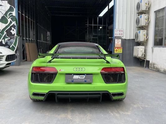 Aero Republic Pre-preg Carbon Fiber Rear Spoiler Wing P Style for Audi R8 Coupe 2016-2023 Gen 2