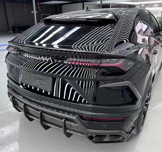 Lamborghini Urus Aftermarket Parts - TC Style Carbon Fiber Rear Roof Spoiler