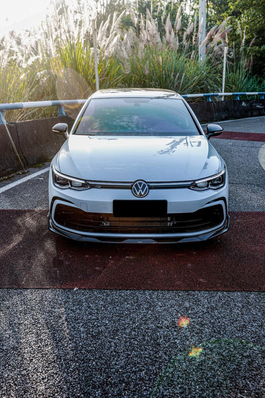 Volkswagen GTI & R-line MK8 2022 2023 2024 with Aftermarket Parts - AE Style Front Lip Carbon Fiber from ArmorExtend