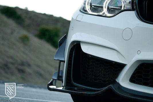 MAD Style BMW F30 F32 M3 M4 GT Carbon Fiber Canards