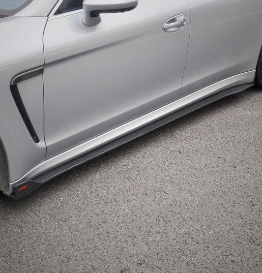 Porsche Panamera 970 970.2 2/4/4S/GTS/Turbo/Turbo S 2014-2016 with Aftermarket Parts - Vacuumed Carbon & FRP Side Skirts from CMST Tuning