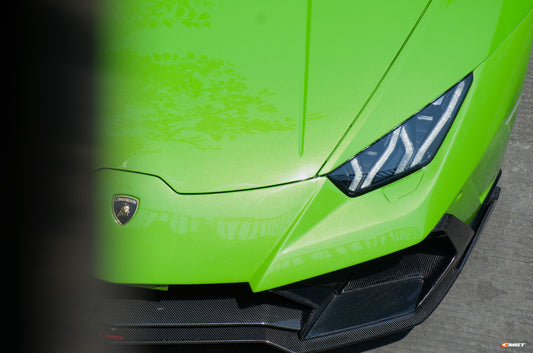 Lamborghini Huracan Tecnica Performante Evo LP610 LP580 2015-2024 with Aftermarket Parts - Front Bumper Set Carbon Fiber / FRP from CMST Tuning