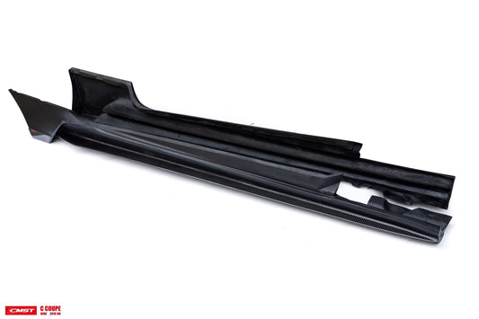 Mercedes Benz C63S C63 AMG C43 C300 W205 2017-2023 with Aftermarket Parts - Side Skirts Carbon Fiber / FRP from CMST Tuning