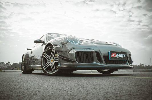 Porsche 997.1 911 Carrera/S/4S 2005 2006 2007 2008 & 997.1 911 Carrera/S/4S 2009 2010 2011 2012 & (Designed to be installed together only with CMST GT3 conversion kit bumper) with Aftermarket Parts - Front Canards Carbon Fiber / FRP from CMST Tuning