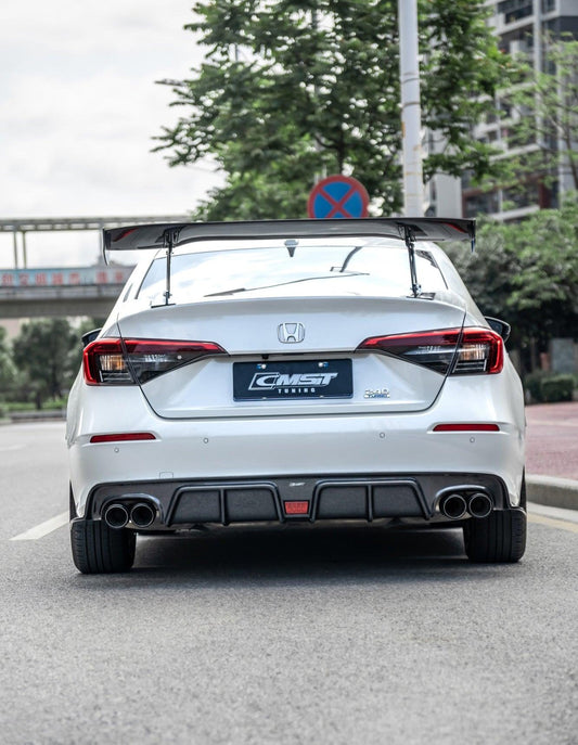 Honda Civic 11th Gen FE1 FE2 FE4 2022-ON with Aftermarket Parts - Side Skirts Carbon Fiber / FRP from CMST Tuning