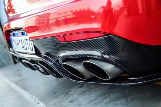 Porsche Panamera 970 970.2 2/4/4S/GTS/Turbo/Turbo S 2014-2016 with Aftermarket Parts - Vacuumed Carbon & FRP Rear Diffuser from CMST Tuning