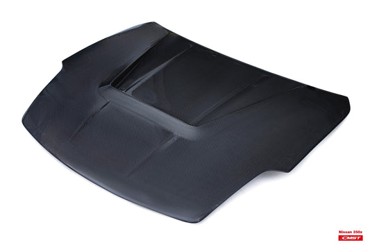 Nissan 350Z Nismo Performance Anniversary Grand Touring Base Fairlady Z Z33 2003-2009 with Aftermarket Parts - V1 Vented Style Hood Bonnet Carbon Fiber / FRP from CMST Tuning