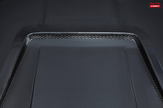 Nissan 350Z Nismo Performance Anniversary Grand Touring Base Fairlady Z Z33 2003-2009 with Aftermarket Parts - V1 Vented Style Hood Bonnet Carbon Fiber / FRP from CMST Tuning