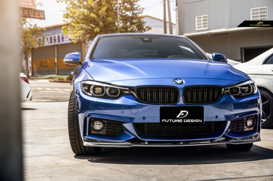 Future Design Carbon V Style Carbon Fiber Front Lip for BMW 4 Series F32 F33 F36