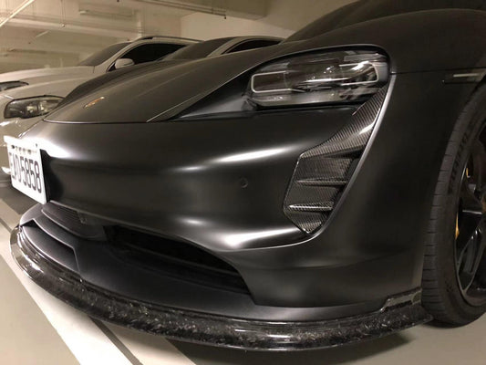 Future Design FD Carbon Fiber UPPER VALENCES for Porsche Taycan 4 & 4S