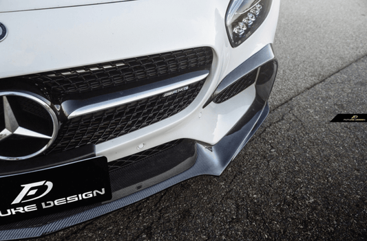 Future Design Carbon RT Style Front Lip for Mercedes Benz AMG GT GTS C190 2015-2017 Pre-Facelift Carbon Fiber