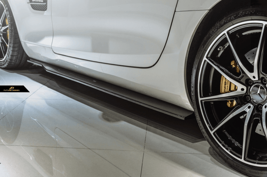 Future Design Carbon RT Style Side Skirts for Mercedes Benz AMG GT GTS C190 2015-2019 Carbon Fiber
