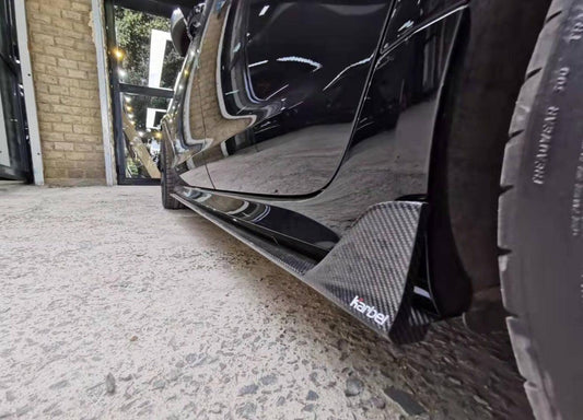 Audi S6 / A6 Avant / A6 C7.5 2016 2017 2018 with Aftermarket Parts - Side Skirts Pre-preg Carbon Fiber from Karbel Carbon