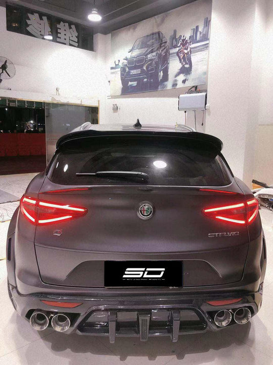 SD Carbon Partial Carbon Fiber Widebody Kit For Alfa Romeo Stelvio