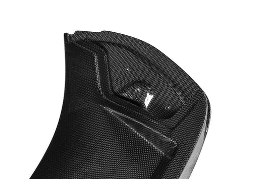 Ferrari SF90 Stradale & Spider 2021 2022 2023 2024 2025 with Aftermarket Parts - OEM Style Assetto Fiorano Rear Spoiler Pre-preg Carbon Fiber from Aero Republic