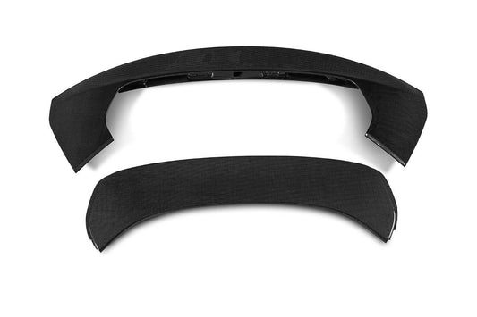 Ferrari SF90 Stradale & Spider 2021 2022 2023 2024 2025 with Aftermarket Parts - OEM Style Assetto Fiorano Rear Spoiler Pre-preg Carbon Fiber from Aero Republic