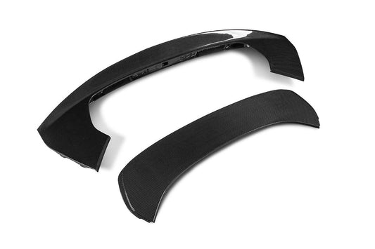 Ferrari SF90 Stradale & Spider 2021 2022 2023 2024 2025 with Aftermarket Parts - OEM Style Assetto Fiorano Rear Spoiler Pre-preg Carbon Fiber from Aero Republic