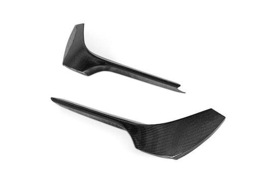 Ferrari SF90 Stradale & Spider 2021 2022 2023 2024 2025 with Aftermarket Parts - OEM 1:1 Style Replacement Front Bumper Corner Small Trim Pre-preg Carbon Fiber from Aero Republic