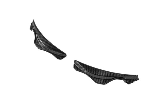 Ferrari SF90 Stradale & Spider 2021 2022 2023 2024 2025 with Aftermarket Parts - OEM 1:1 Style Replacement Front Bumper Corner Small Trim Pre-preg Carbon Fiber from Aero Republic