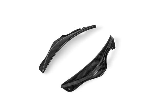 Ferrari SF90 Stradale & Spider 2021 2022 2023 2024 2025 with Aftermarket Parts - OEM 1:1 Style Replacement Front Bumper Corner Small Trim Pre-preg Carbon Fiber from Aero Republic