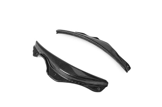 Ferrari SF90 Stradale & Spider 2021 2022 2023 2024 2025 with Aftermarket Parts - OEM 1:1 Style Replacement Front Bumper Corner Small Trim Pre-preg Carbon Fiber from Aero Republic