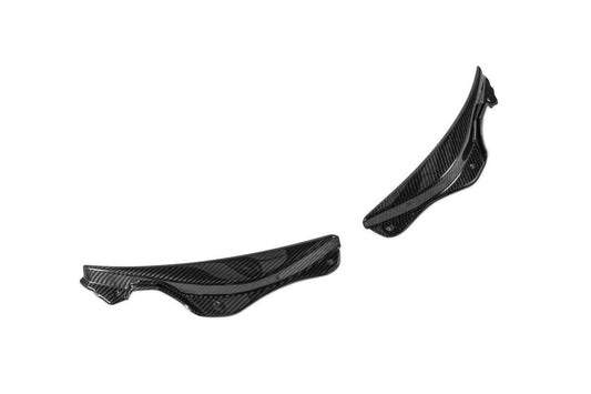 Ferrari SF90 Stradale & Spider 2021 2022 2023 2024 2025 with Aftermarket Parts - OEM 1:1 Style Replacement Front Bumper Corner Small Trim Pre-preg Carbon Fiber from Aero Republic