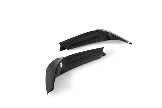 Ferrari SF90 Stradale & Spider 2021 2022 2023 2024 2025 with Aftermarket Parts - OEM 1:1 Style Replacement Front Bumper Corner Small Trim Pre-preg Carbon Fiber from Aero Republic