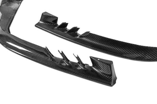 Ferrari SF90 Stradale & Spider 2021 2022 2023 2024 2025 with Aftermarket Parts - OEM 1:1 Style Replacement Front Lip Corners Pre-preg Carbon Fiber from Aero Republic