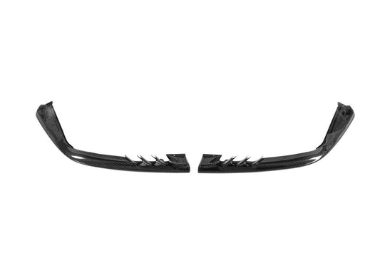 Ferrari SF90 Stradale & Spider 2021 2022 2023 2024 2025 with Aftermarket Parts - OEM 1:1 Style Replacement Front Lip Corners Pre-preg Carbon Fiber from Aero Republic